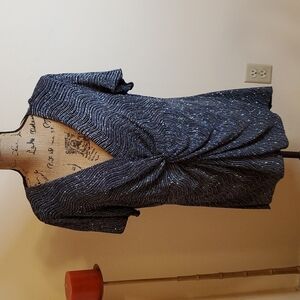 MSK Woman black & silver tunic size Large